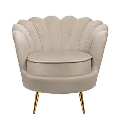 заказать Низкое кресло ракушка Pearl Taupe