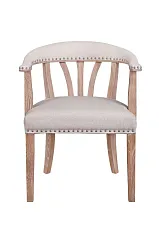 фото Мягкий стул с подлокотниками Tanner Beige в интерьере