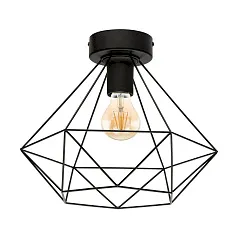 купить красивые 43004 Потолочный светильник TARBES, 1x60W (E27), ?325, Н275, сталь, черный