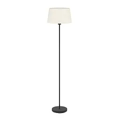 купить 901265 Торшер FEBRES, 1х60W (E27), H1530, ?350, сталь, черный, текстиль, белый