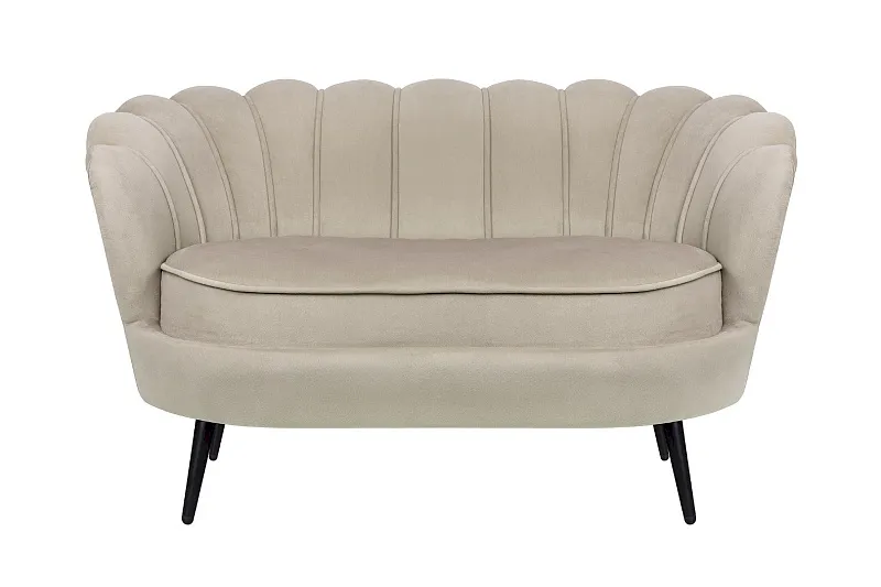 Дизайнерский диван Pearl Double Taupe на черных ножках в Екатеринбурге Дизайнерский диван Pearl Double Taupe на черных ножках
