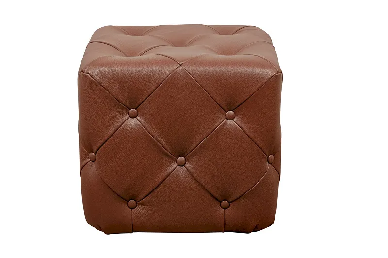 Дизайнерский пуф Amrit Light Brown Leather