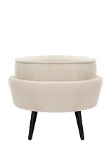 красивые Пуф Pearl Adorn Beige на черных ножках