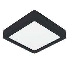 красивые 900586 Накладной светильник диммируемый FUEVA 5, 11W (LED), 3000K, L160, B160, H28, сталь, черный / пластик, белый в интернет-магазине