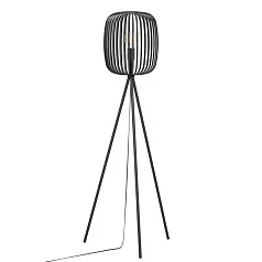 900522 Торшер ROMAZZINA, 1x40W, E27, H1405, ?325, основание: ?630, сталь, черный в интерьере