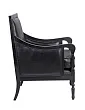 Классическое американское кресло Colin Black Leather №2 в Екатеринбурге