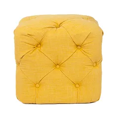 Дизайнерский пуф Amrit Yellow в интерьере