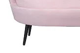 Диван ракушка Pearl Double Pink на черных ножках №6