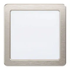 купить красивые 99184 Светодиодный встраиваемый светильник FUEVA 5, 11W (LED), 166х166, ET26, 1350lm, 4000K, сталь, никель