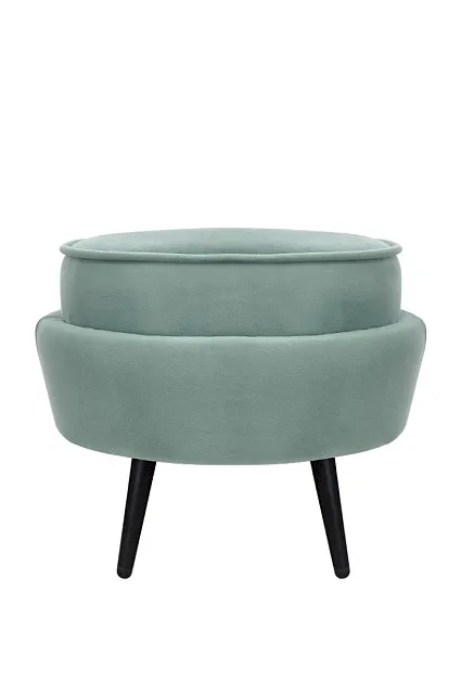 Пуф Pearl Adorn Green на черных ножках в Екатеринбурге Пуф Pearl Adorn Green на черных ножках