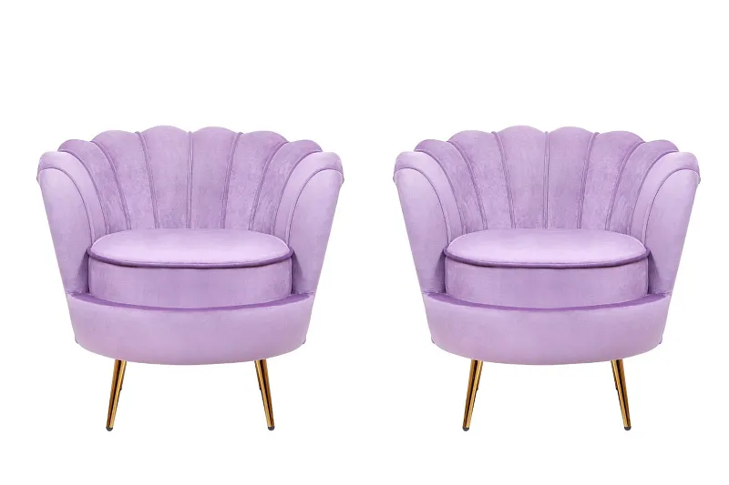 Комплект кресел ракушка Pearl Purple в Екатеринбурге Комплект кресел ракушка Pearl Purple