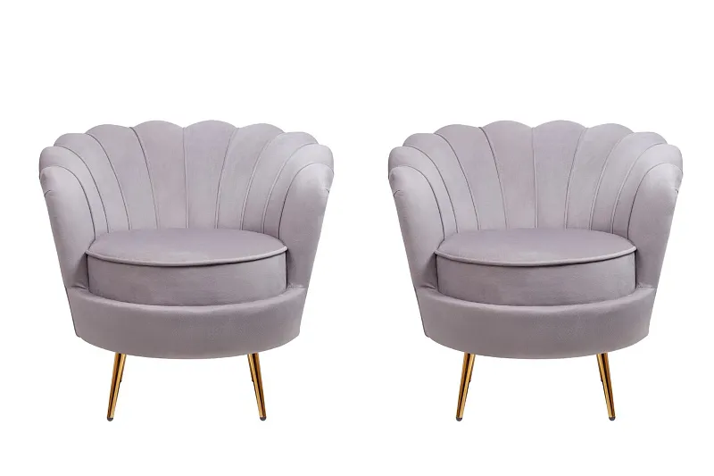 Комплект кресел ракушка Pearl Grey в Екатеринбурге Комплект кресел ракушка Pearl Grey