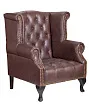 Каминное кожаное кресло Royal Brown №1 в Екатеринбурге