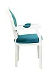 Мягкий стул с подлокотниками Volker Arm Blue and White №1 в Екатеринбурге