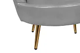 Низкое кресло ракушка Pearl Grey V2 №6 в Екатеринбурге
