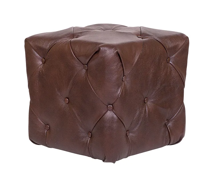 Дизайнерский пуф Amrit Brown Leather в Екатеринбурге Дизайнерский пуф Amrit Brown Leather