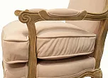 Мягкое полукресло с подлокотниками Nitro Beige Velvet №4 в Екатеринбурге