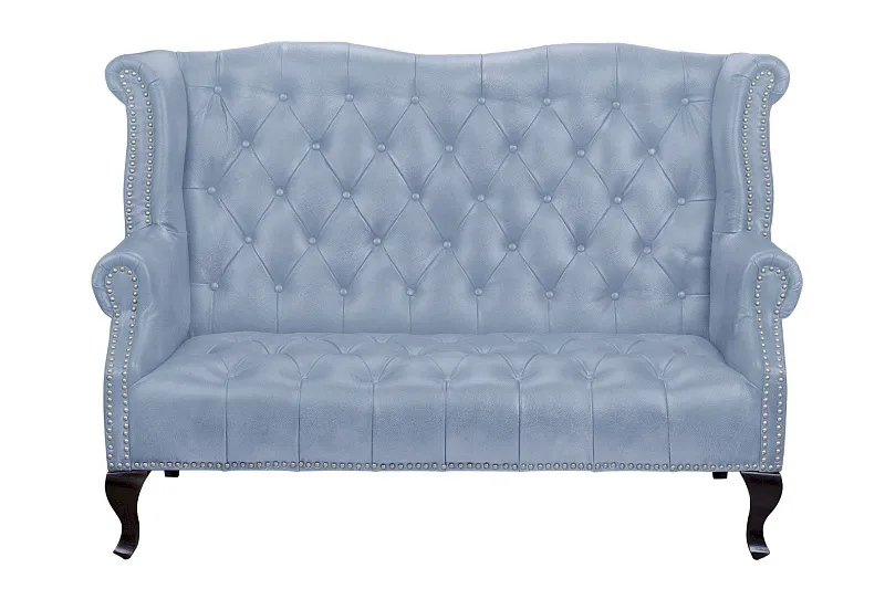 Кожаный дизайнерский диван лофт Royal Sofa Grey