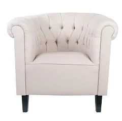 фото Низкое кресло Swaun Beige в интерьере