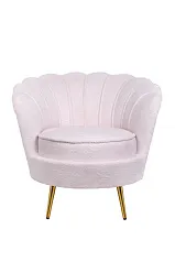 заказать Низкое кресло ракушка Pearl Pink Boucle
