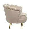 Низкое кресло ракушка Pearl Taupe №2 в Екатеринбурге