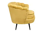 Дизайнерский диван Pearl Double Yellow на черных ножках №2