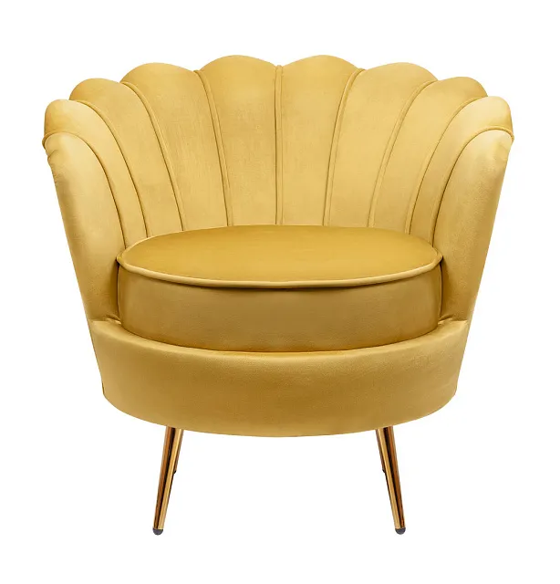 Низкое кресло ракушка Pearl Yellow в Екатеринбурге