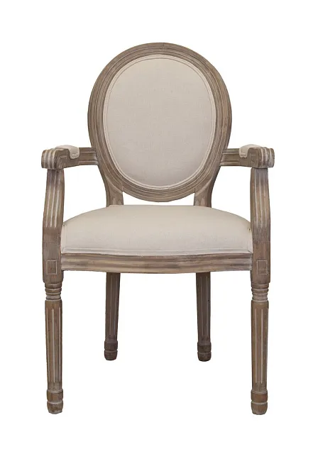 Мягкий стул с подлокотниками Volker Arm Beige в Екатеринбурге