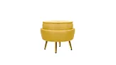 Кресло с пуфом ракушка Pearl Yellow №6 в Екатеринбурге
