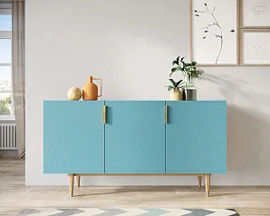 купить Комод с тремя дверками "Лайн (Line)" LN02/GR1/blue в интернет-магазине