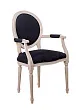 Мягкий стул с подлокотниками Delo Arm Black Velvet №1 в Екатеринбурге