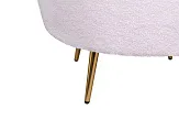 Низкое кресло ракушка Pearl Pink Boucle №6 в Екатеринбурге