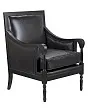 Классическое американское кресло Colin Black Leather №1 в Екатеринбурге