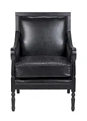 Классическое американское кресло Colin Black Leather в интерьере