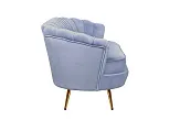 Трехместный диван ракушка для гостиниц Pearl Triple Blue №2 в Екатеринбурге