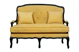 Дизайнерский двухместный диван Yareli Yellow №0