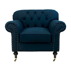 купить Классическое кресло Kavita Dark Blue в интернет-магазине