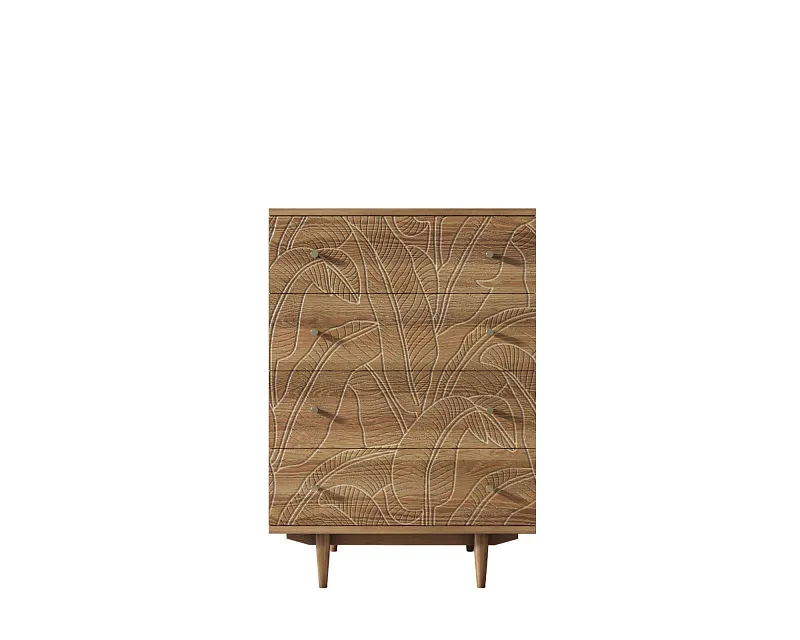 Комод "Boho" на 4 ящика джангл арт BH10
