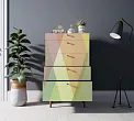 Комод высокий "Бербер (Berber)" принт 16 арт BB10/Print_16 №0