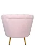 Низкое кресло ракушка Pearl розовый V2 №3 в Екатеринбурге