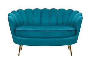 Диван ракушка Pearl Double Marine Velvet в интерьере