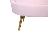 Низкое кресло ракушка Pearl розовый V2 №6 в Екатеринбурге