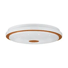 900598 Настенно-потолочный светильник LANCIANO 1, LED 24W, 1900lm, H75, ?400, сталь, дерево, белый, коричневый/пластик с эффектом кристаллов, белый, х в интернет-магазине