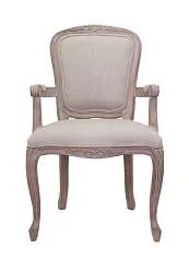 фото Мягкий стул с подлокотниками Gran Arm Beige в интерьере