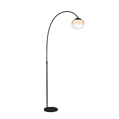 фото 390486 Светодиодный торшер с регулировкой цветовой температуры PANTOJA, 1X5,8W(LED) ,2200-6500K, 1100lm, сталь, черный, янтарный