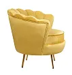 Низкое кресло ракушка Pearl Yellow №2 в Екатеринбурге