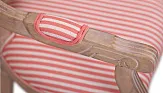 Мягкий стул с подлокотниками Volker Arm Pink Pinstripe №4