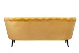 Дизайнерский диван Pearl Triple Yellow на черных ножках №3