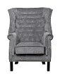 Классическое кресло каминное Teas Grey №0 в Екатеринбурге