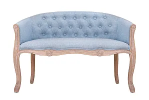 Дизайнерский двухместный диван Kandy Double Light Blue в интерьере